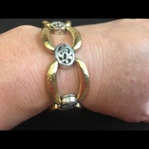 Brighton gold and silver 7” bracelet
